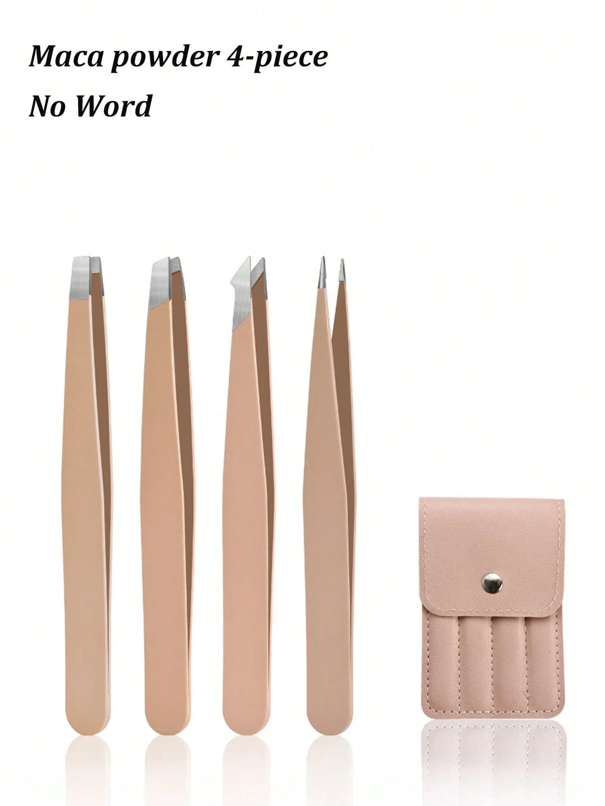 4pc Professional Stainless Steel Tweezer Set Precision Crafting Tools