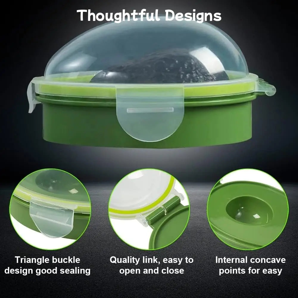 Avocado Storage Box and Slicer Set Reusable Food Keeper Container