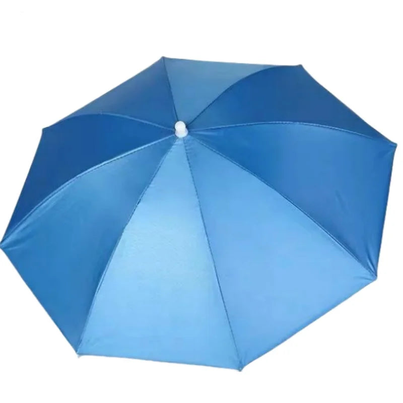 Hands Free Umbrella Hat Foldable Sun Rain Protection for Hiking Fishing - 17