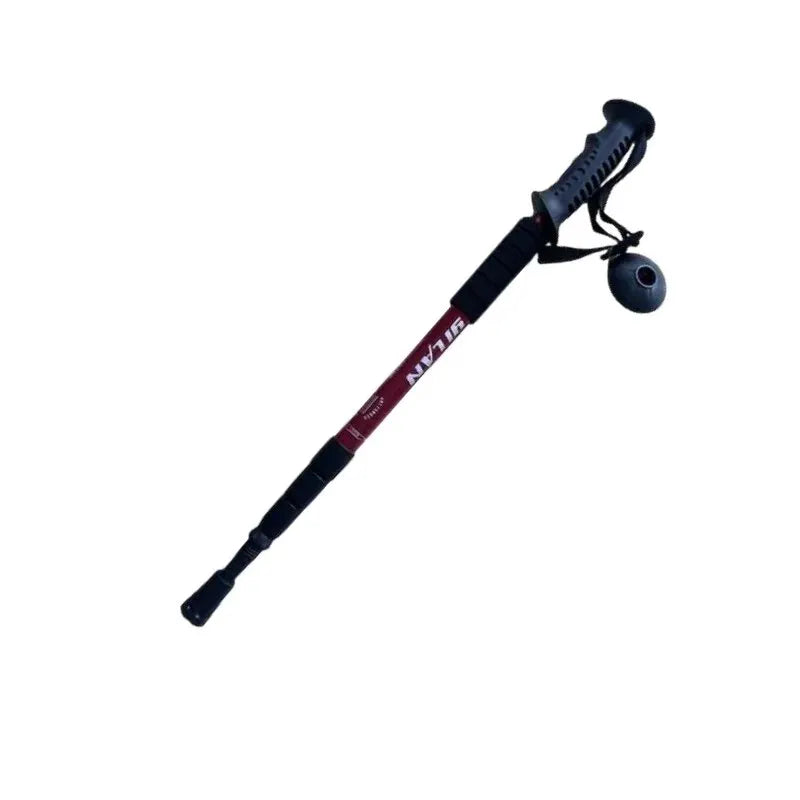 Ultralight Foldable Hiking Trekking Pole Adjustable Mountaineering Stick - 11