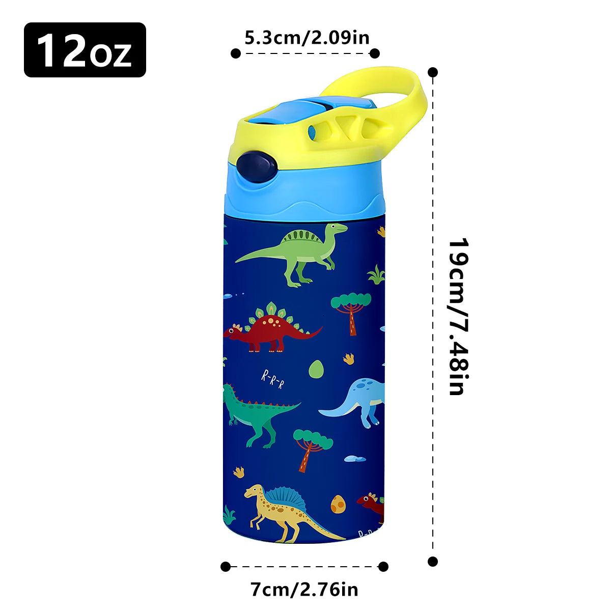 350ml Cartoon Insulated Stainless Steel Water Bottle Kids Vacuum Flask - 27