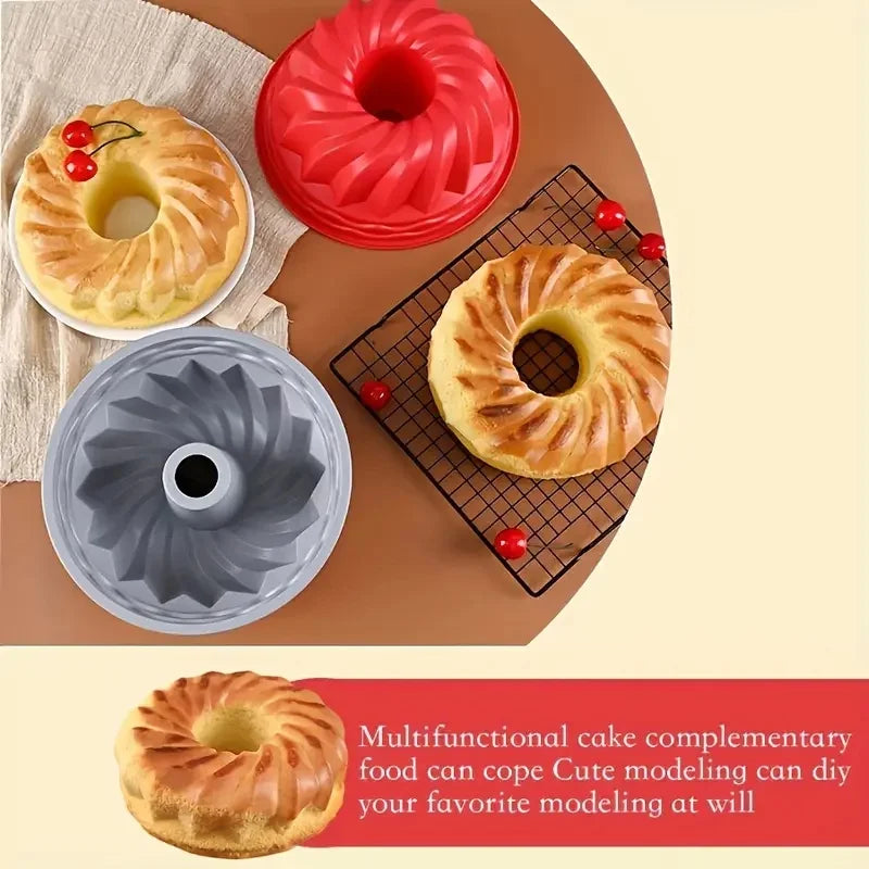 Silicone Mini Cake Molds Nonstick Muffin Cupcake Baking Cups 12 Pack - 9