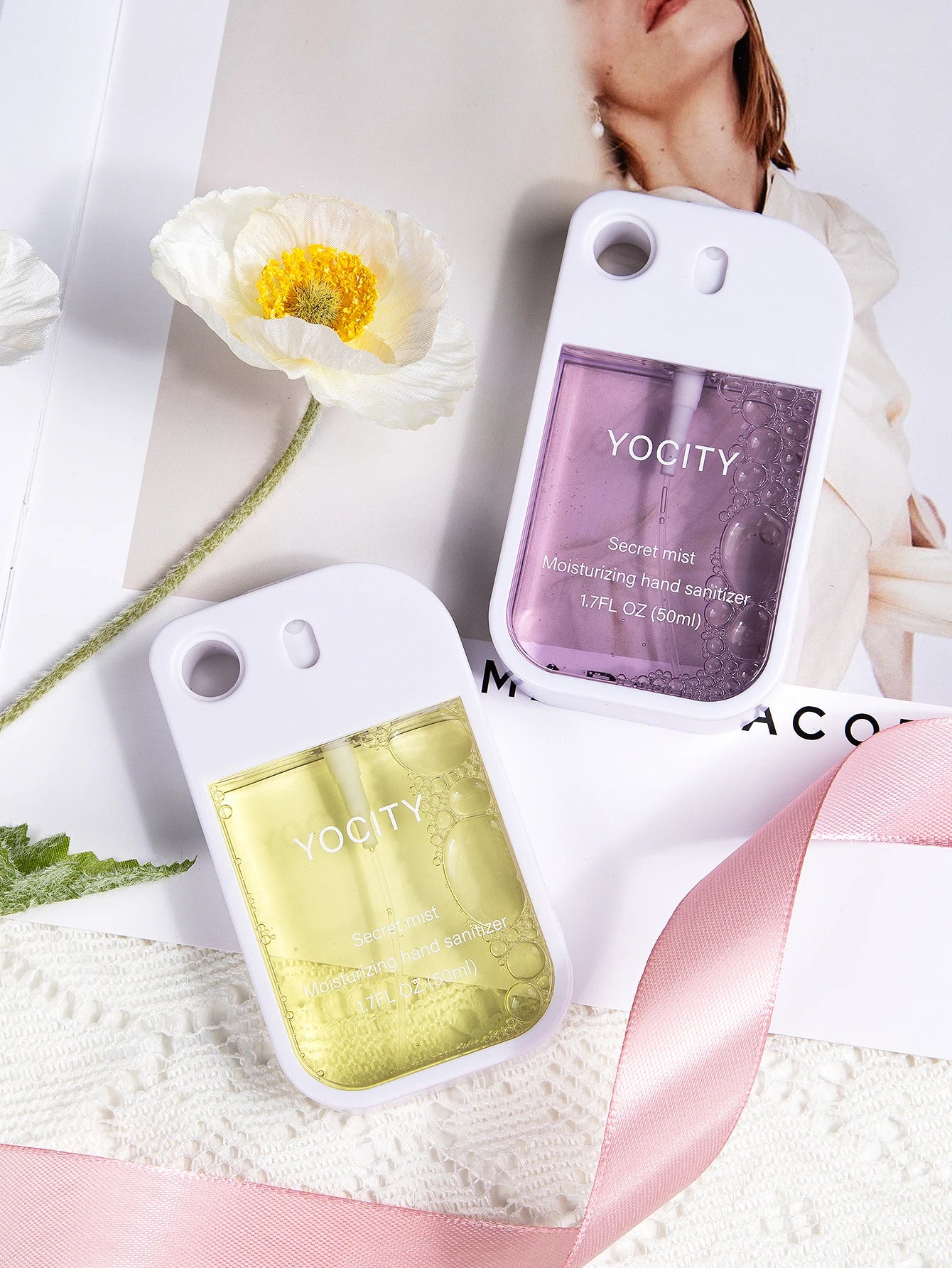 YOCITY 50ml Portable Air Freshener and Hand Sanitizer Spray with Keychain - 6