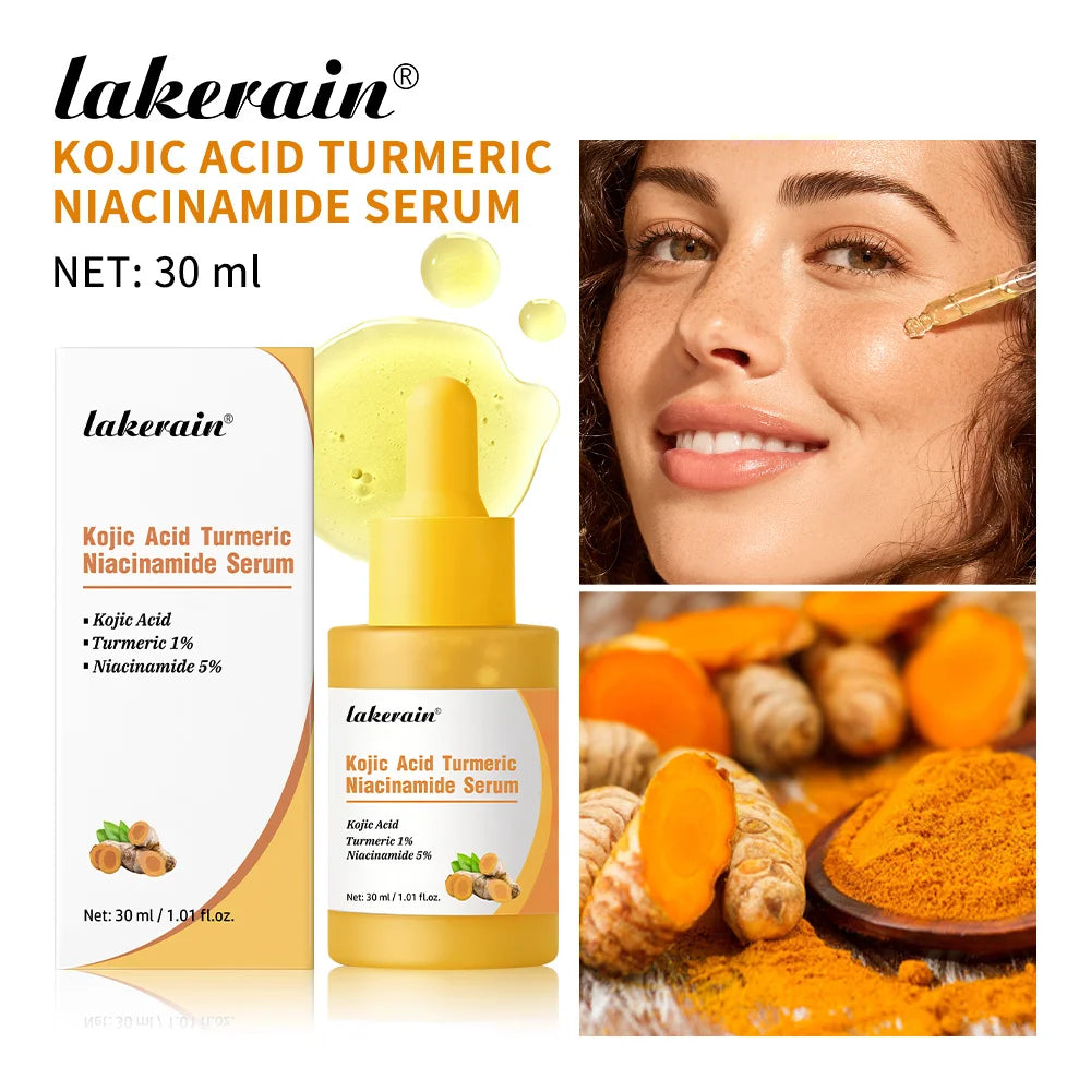 Lakerain Kojic Acid Turmeric Niacinamide Face Serum Brightening Oil - 21