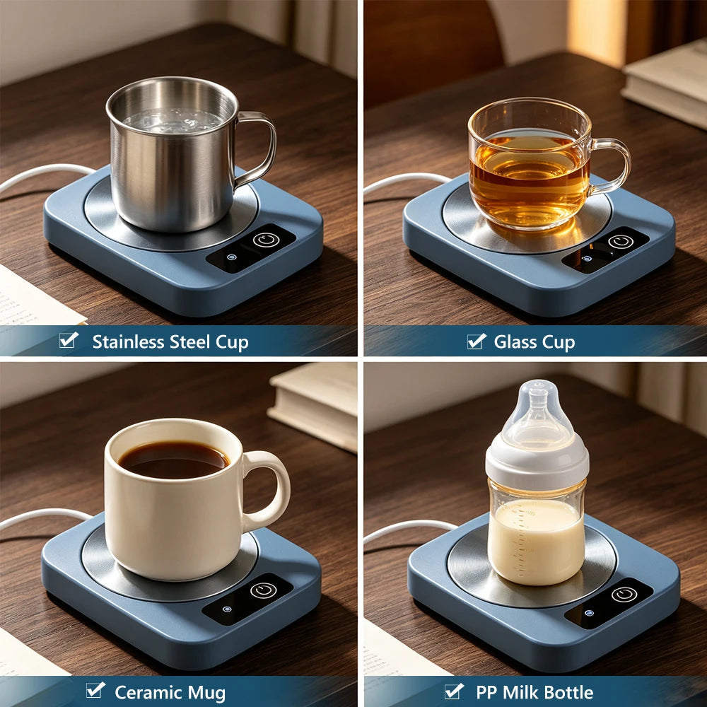 Electric Mug Warmer Coffee Cup Heater Warming Mat - 9