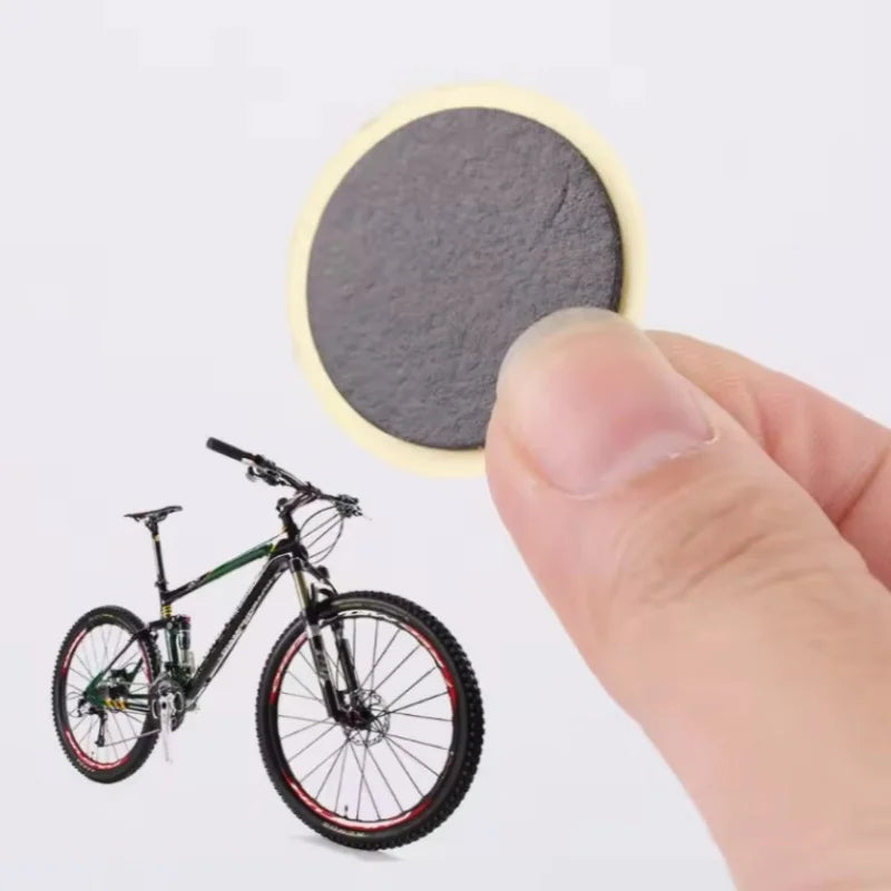 Bicycle Tire Repair Patches Glue Free Inner Tube Puncture Fix Kit