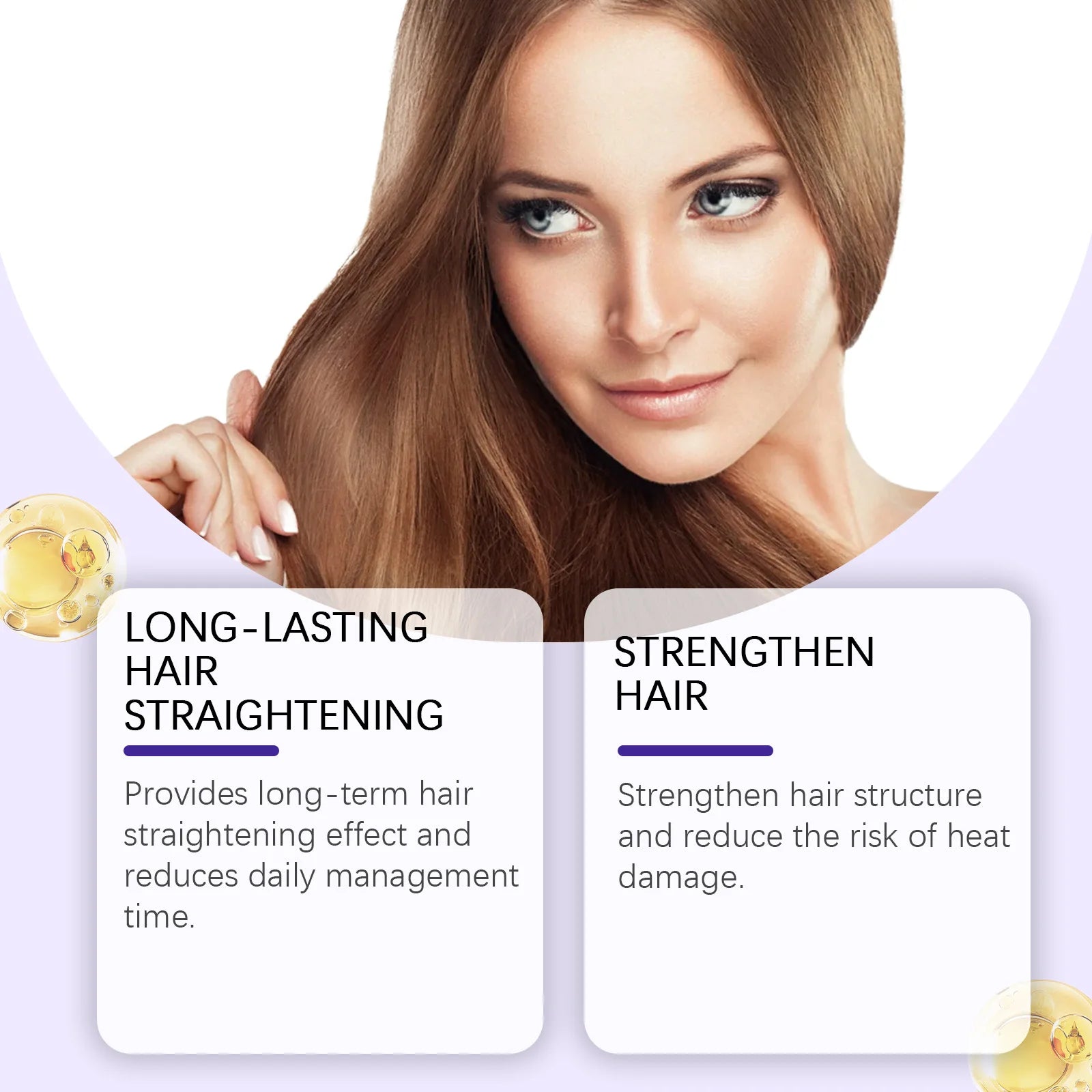 Protein Correction Hair Straightening Cream & Keratin Repair Mask - 4