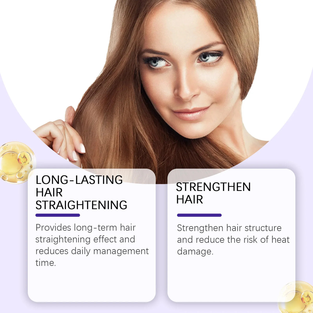 Protein Correction Hair Straightening Cream & Keratin Repair Mask