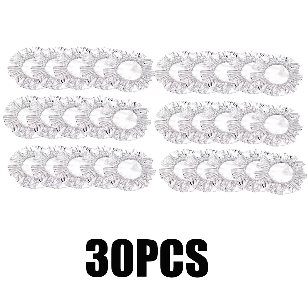 Reusable Aluminum Foil Bowl Covers Food Storage Wraps for Oven Picnic - 21