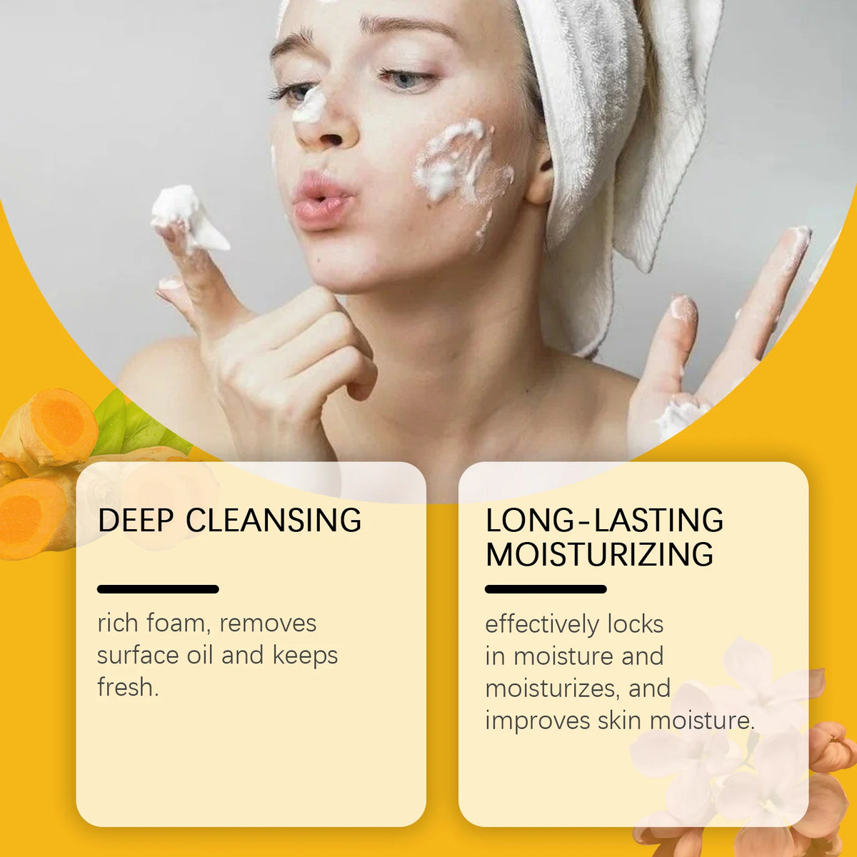 Turmeric Clove Soap Bar Exfoliating Face and Body Cleansing Bar