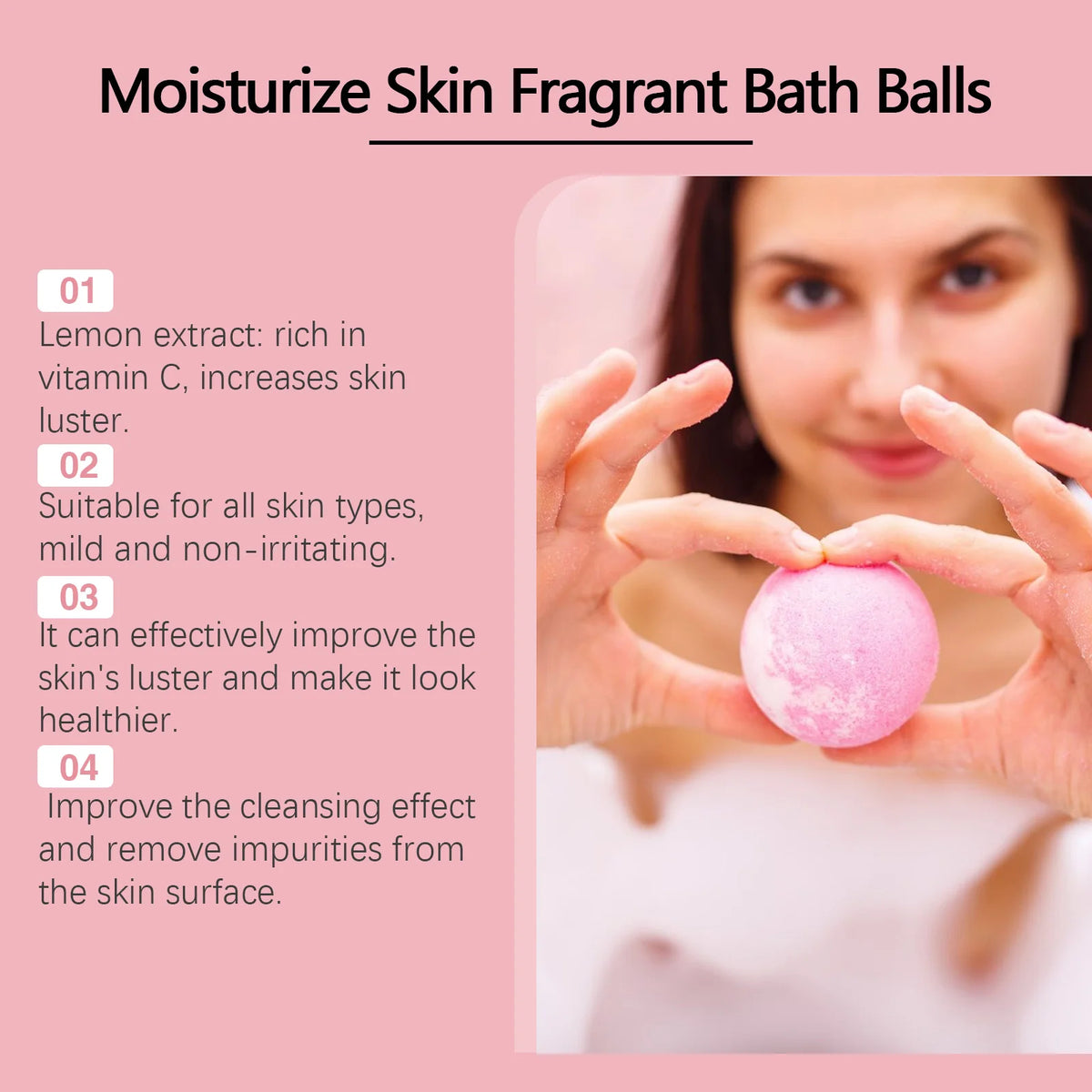 Bubble Bath Bombs Spa Relaxing Body Stress Relief Skin Care