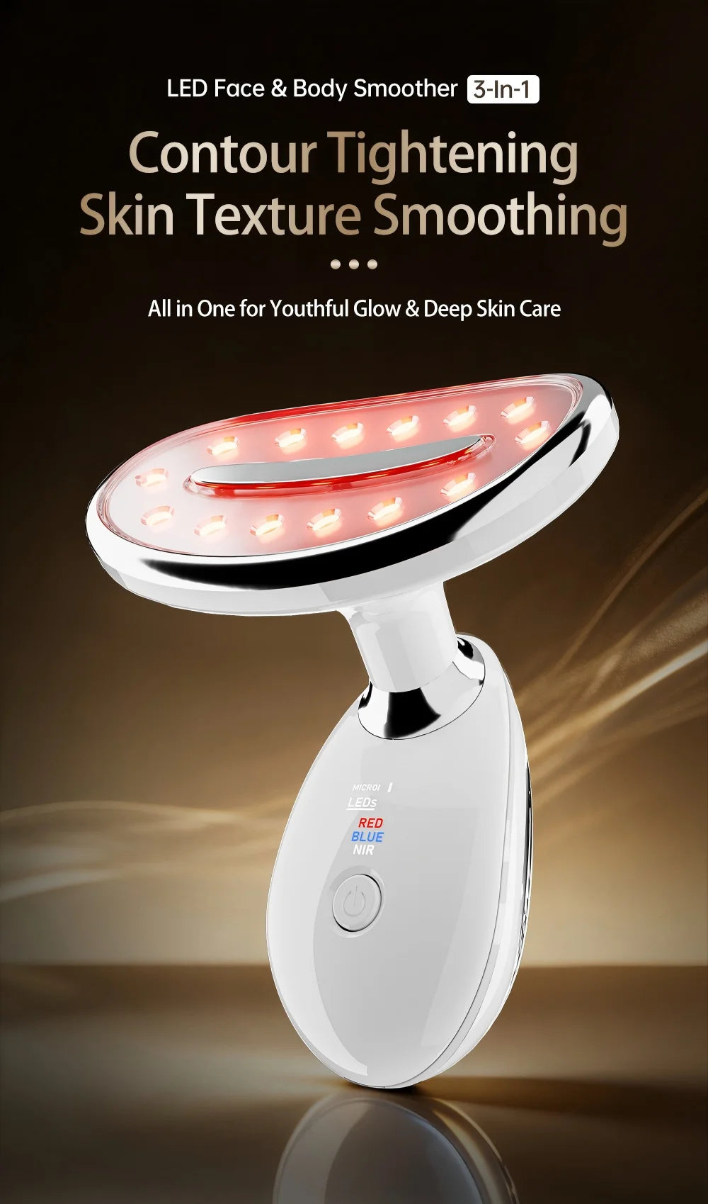 LED Facial Sculpting Tool Skin Tightening & Body Contouring Device