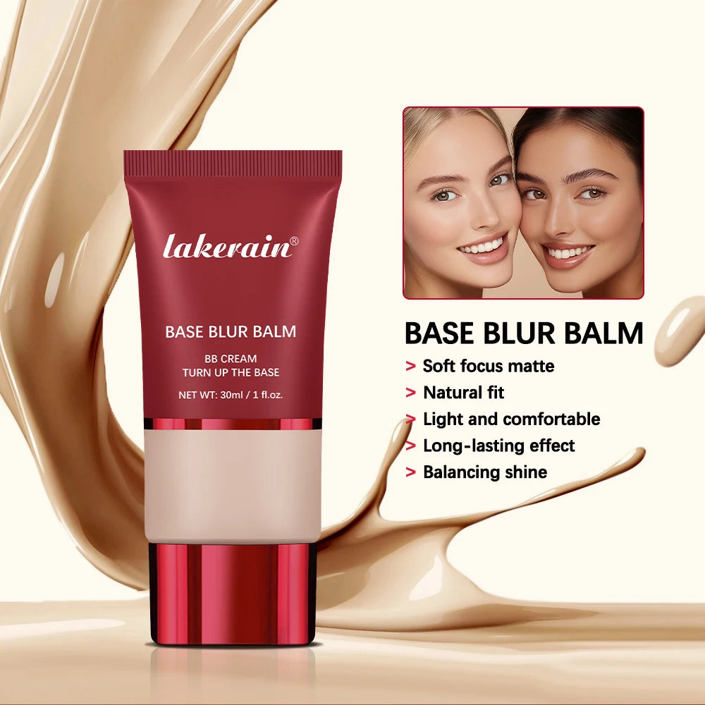 Blur Base Balm BB Cream with Applicator Brush Foundation Makeup