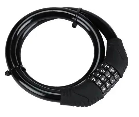 4-Digit Bicycle Cable Lock Anti-Theft MTB Combination Security Lock