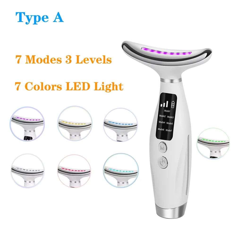 LED Neck Beauty Instrument Face Lifting Massager