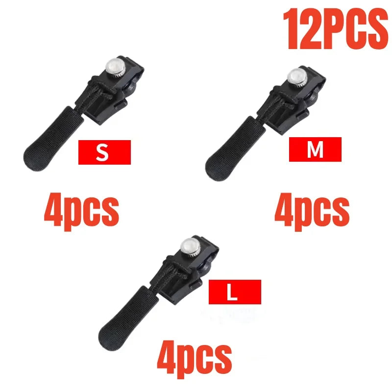 Universal Zipper Repair Kit Detachable Zipper Slider Replacement Puller - 16