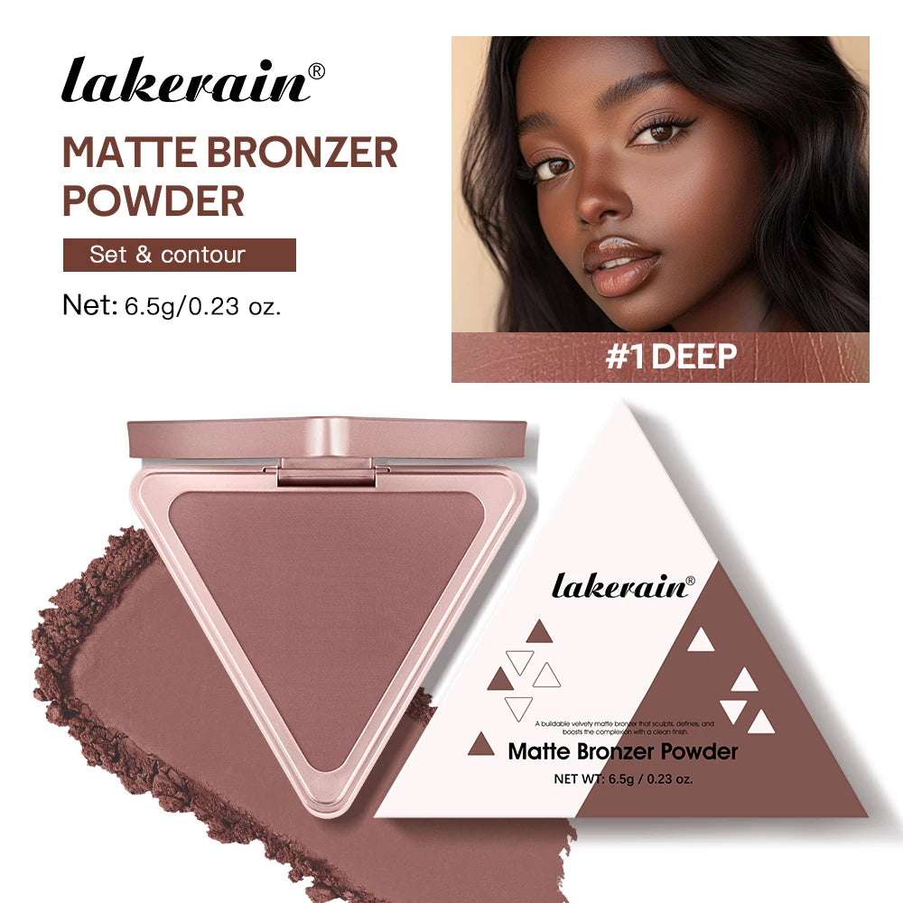 Matte Bronzer Powder Long Lasting Face Makeup & Oil Control Bronzer