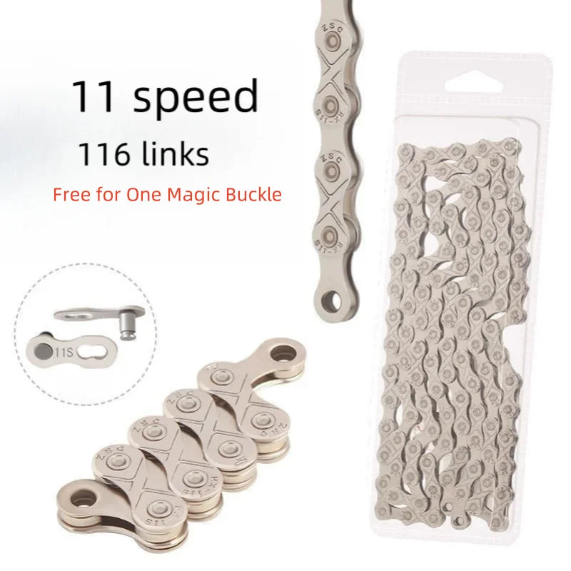 Durable Bicycle Chain for MTB Road Bike 6 7 8 9 10 11 12 Speed Gear - 17