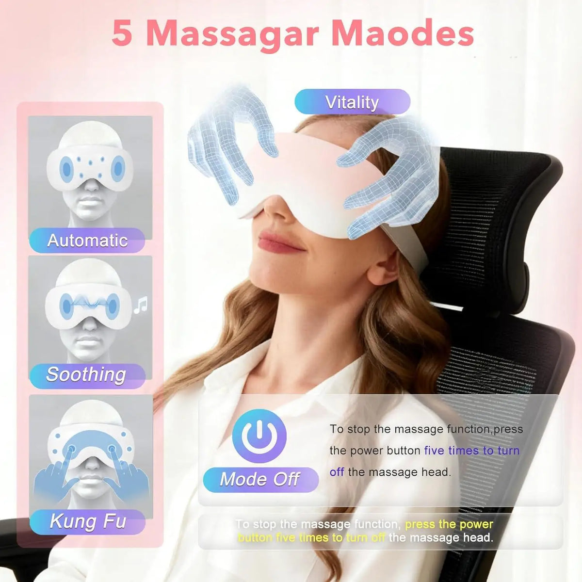 Smart Eye Massager Cooling Vibration Eye Care Device