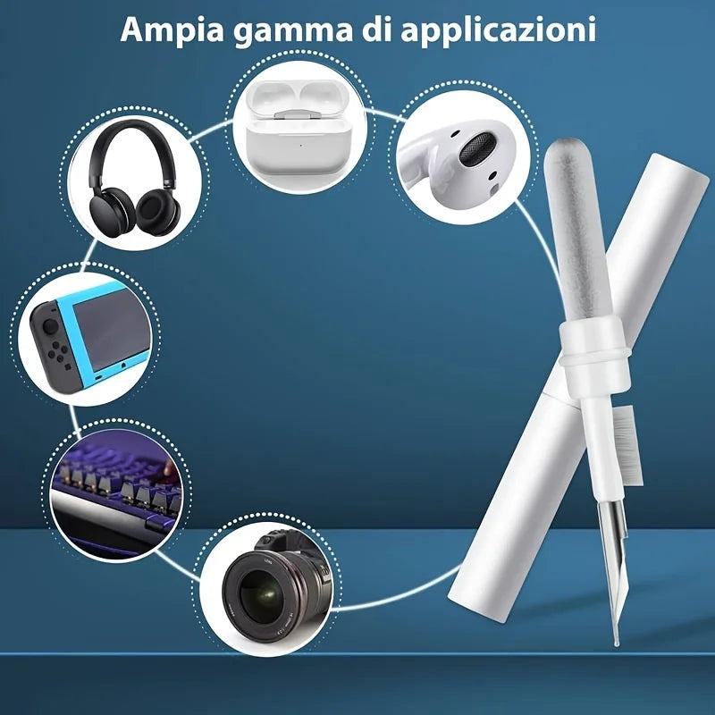 Bluetooth Earbuds Cleaning Pen Multipurpose Earphone Case Dust Brush - 4