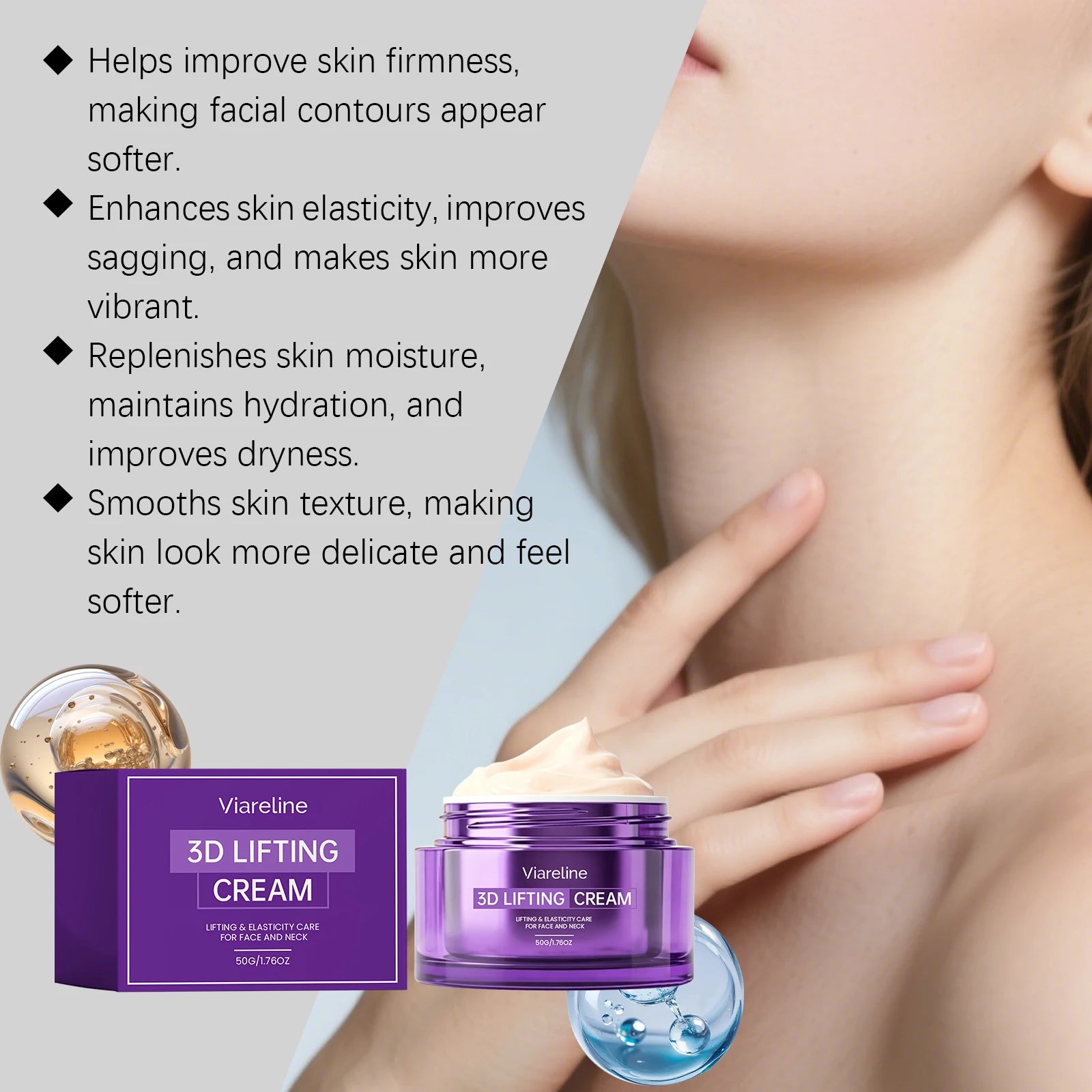 3D Face And Neck Lifting Firming Cream Anti Aging Moisturizer - 11