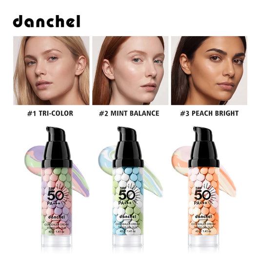 3 Color Correcting Concealer Cream SPF50 Makeup Primer Base