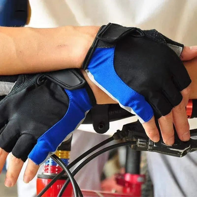 Anti Slip Half Finger Cycling Gloves Breathable Sports Training Mitts