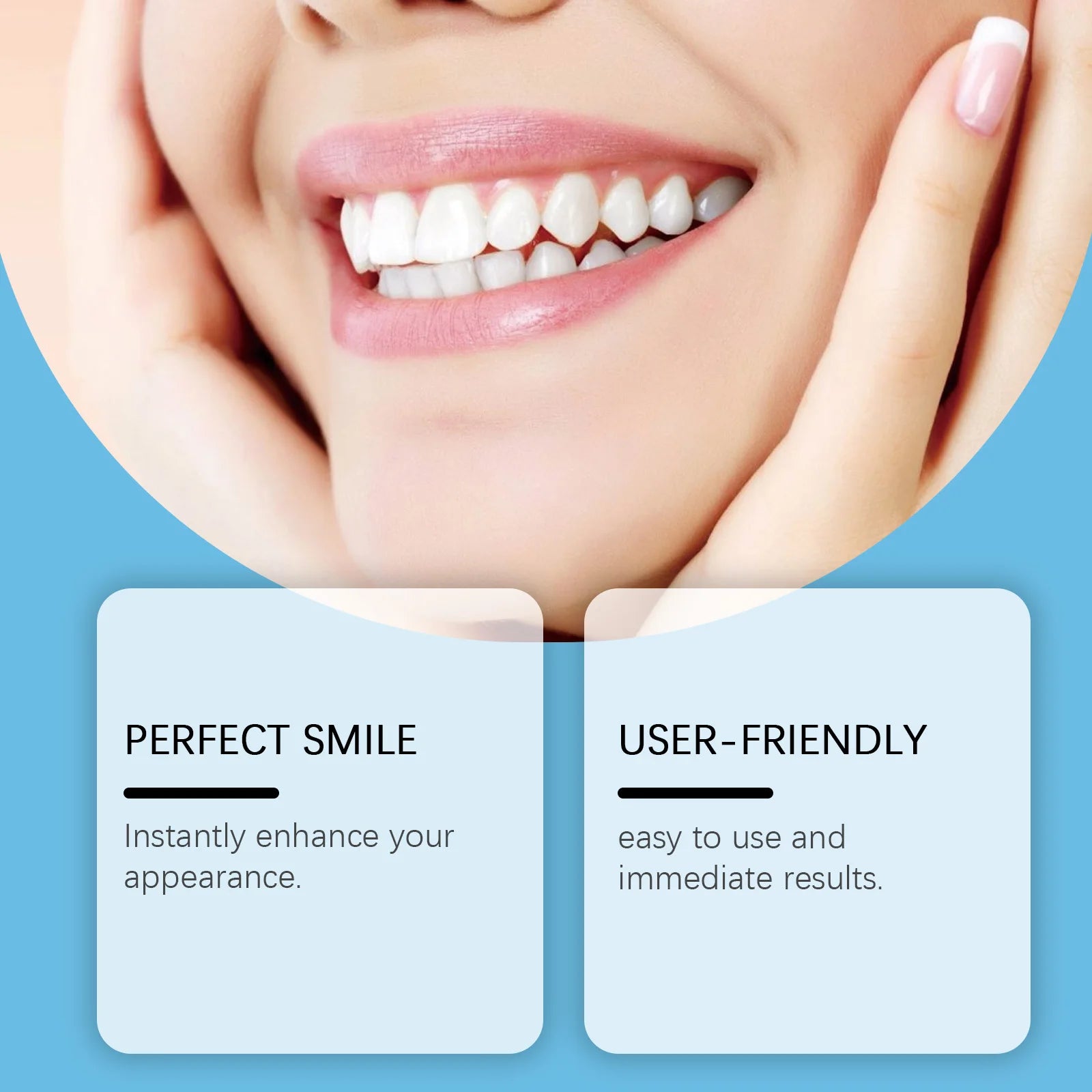 Silicone Dentures Full Set False Teeth Veneers - 3