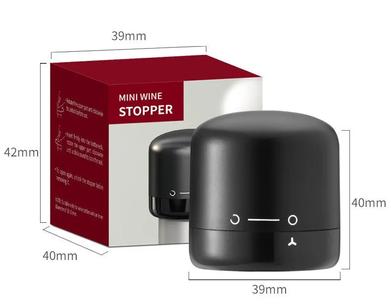Vacuum Wine Stopper Set Leak Proof Champagne Bottle Cap Sealer