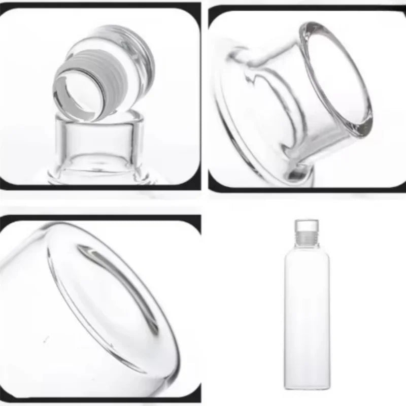 Large Capacity Transparent Water Bottle Portable Sports Travel Cup - 5