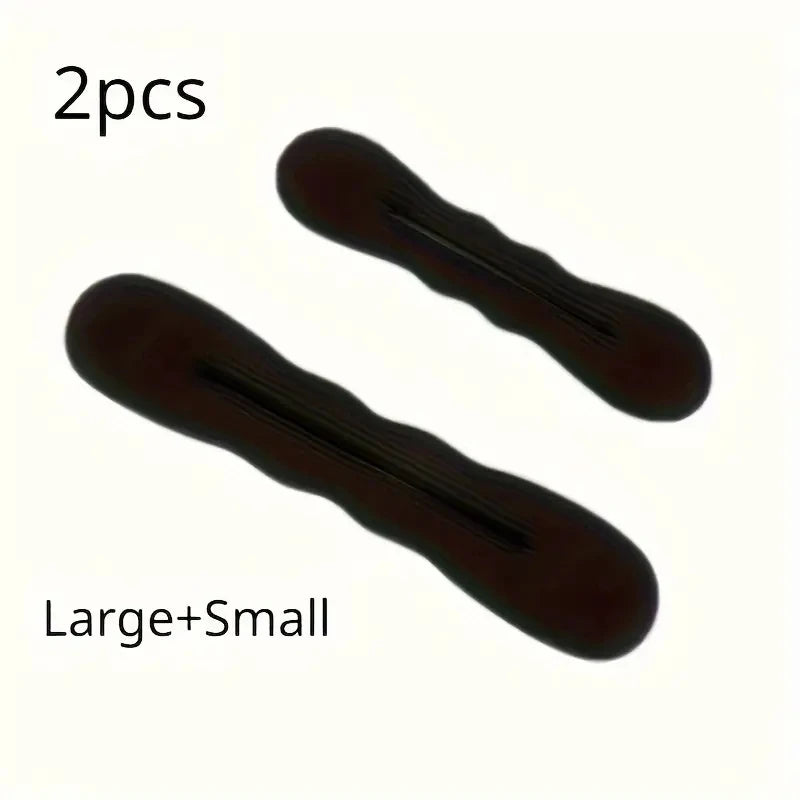 2pcs Hair Bun Maker Sponge Curler Donut Styling Tool for Elegant Updos - 9