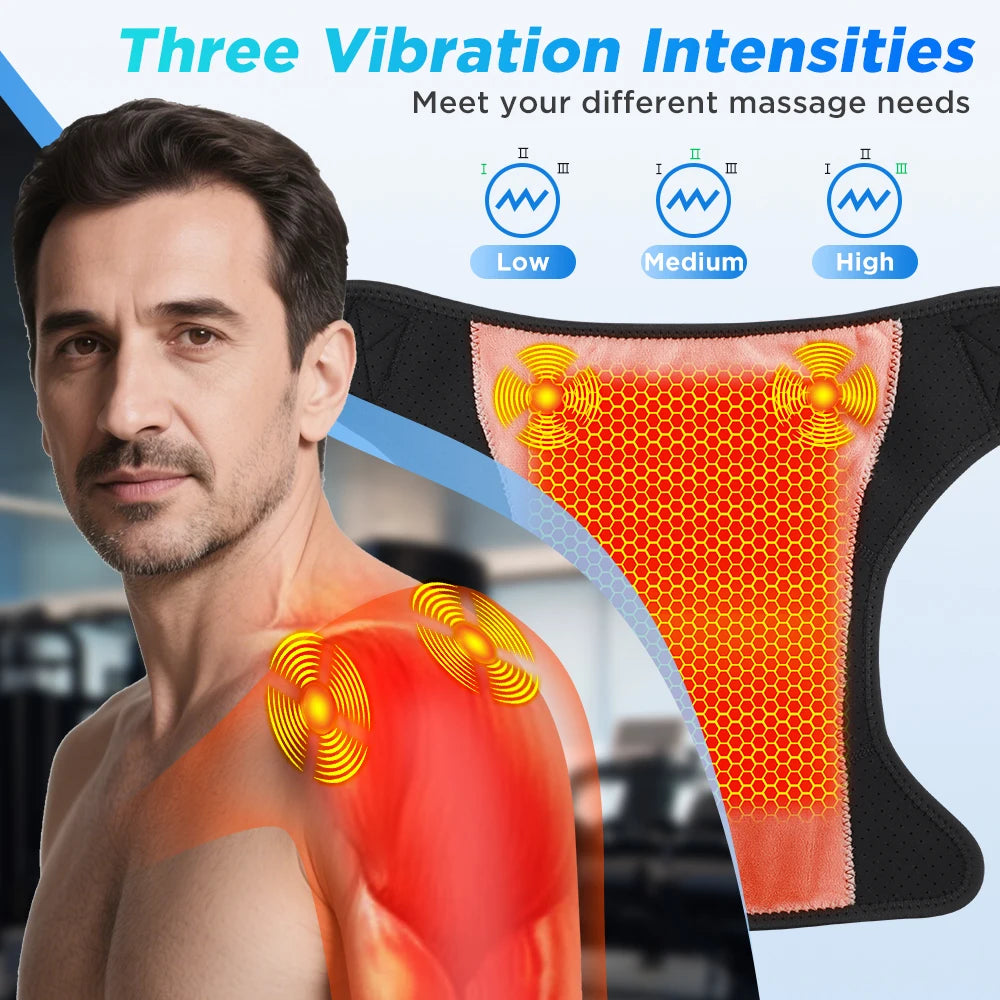 Smart Cordless Shoulder Heating Massager Electric Brace - 4