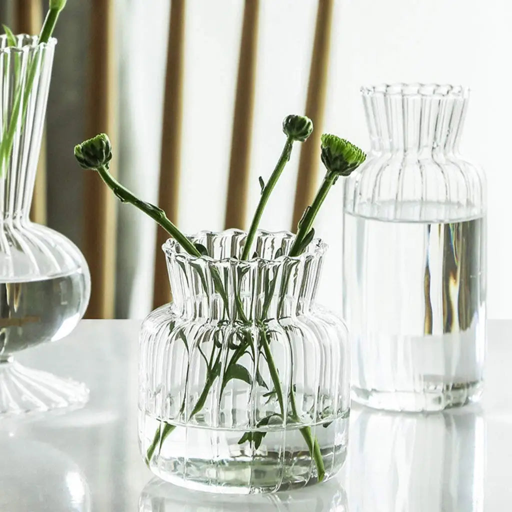 Modern Nordic Glass Vase Creative Hydroponic Flower Pot Terrarium Decor - 3