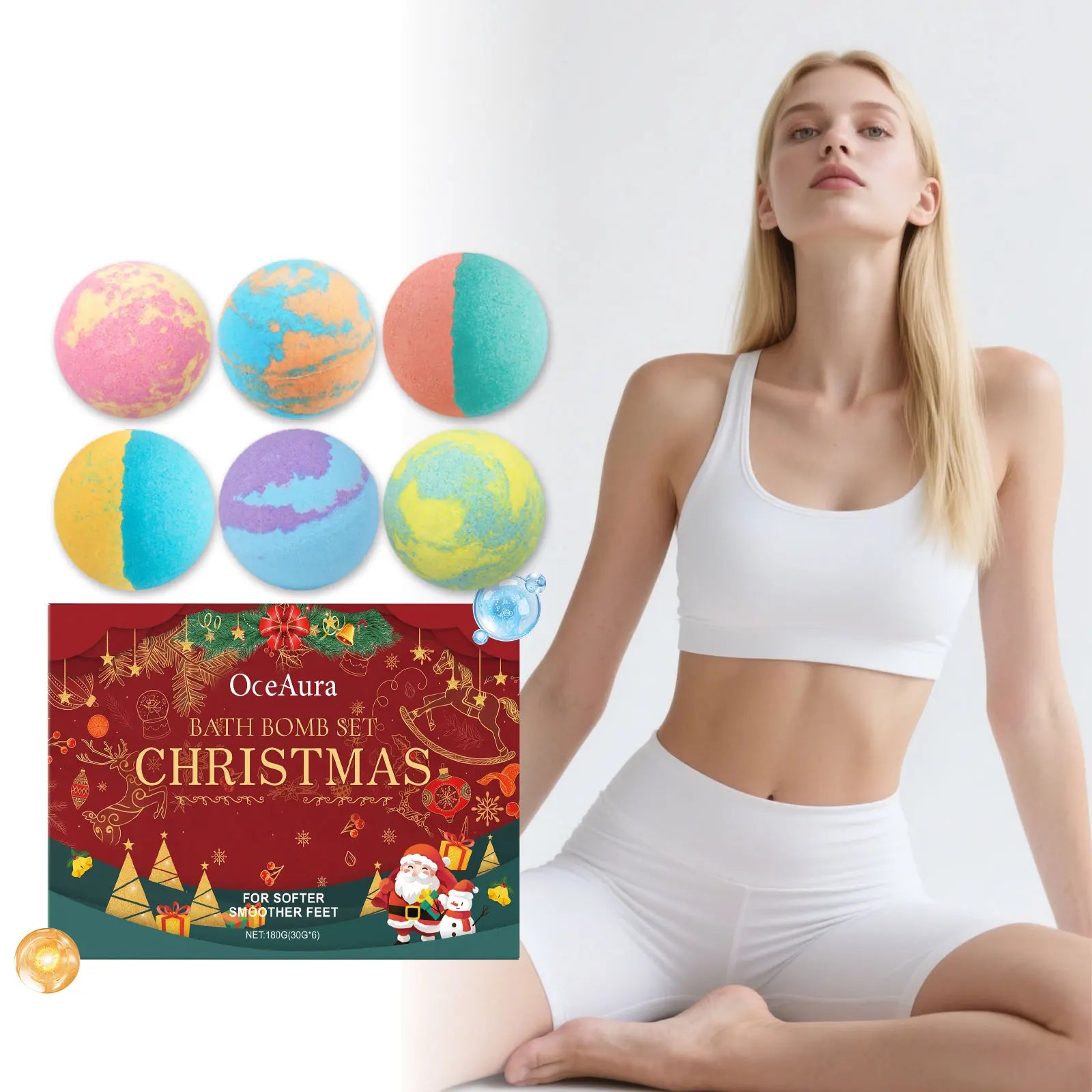 Childrens Bath Bombs Set Moisturizing Aromatherapy Relaxing Ball - 7
