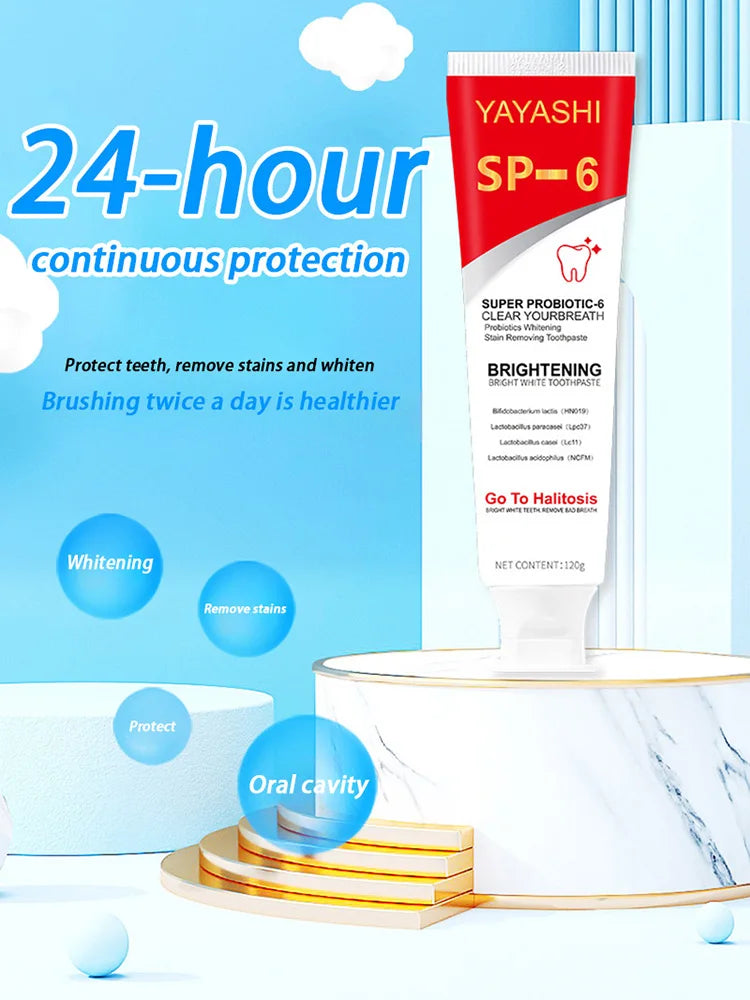 SP-6 Probiotic Whitening Toothpaste Stain Remover Teeth Whitener