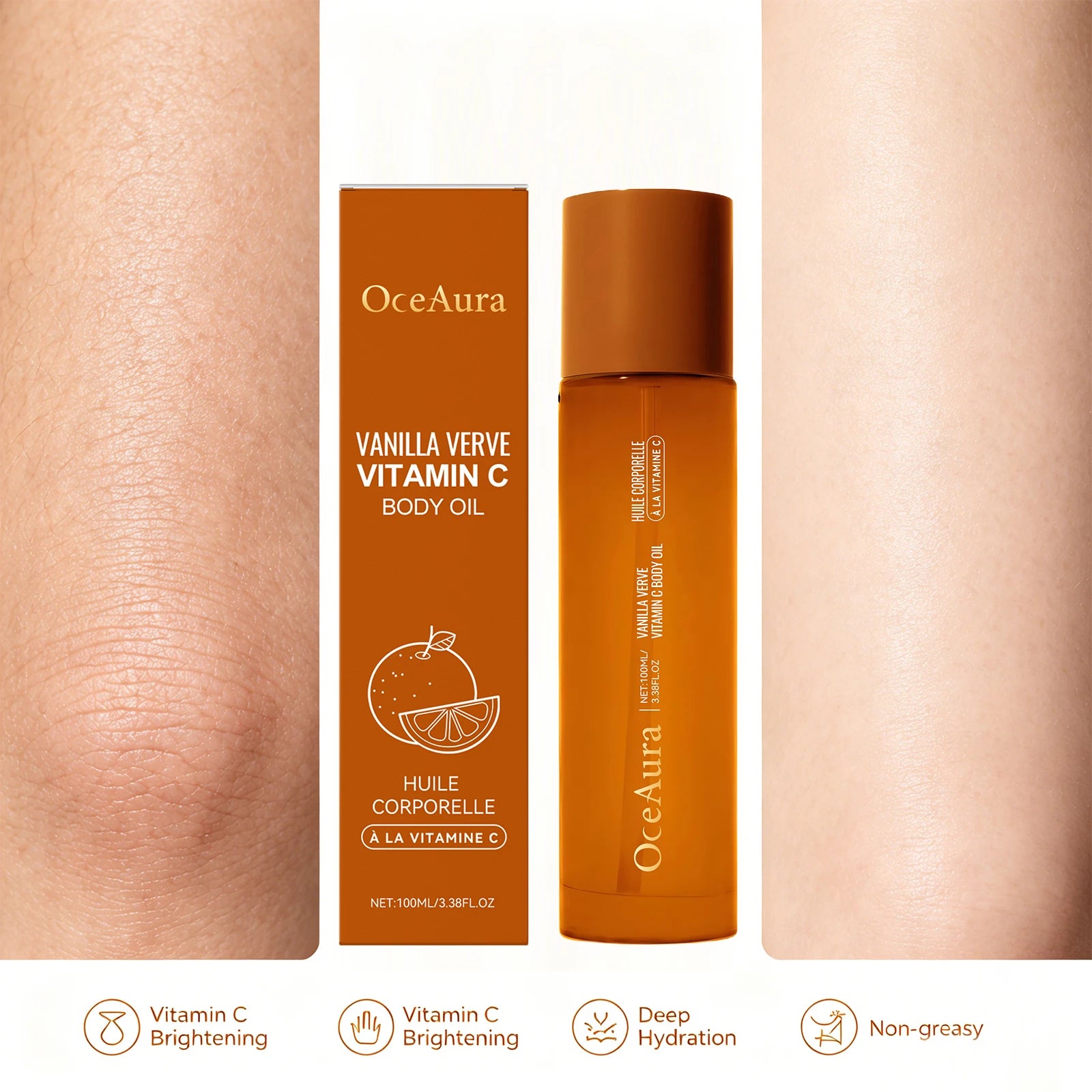 Vitamin C Body Oil Hydrating Antioxidant Massage Oil - 6
