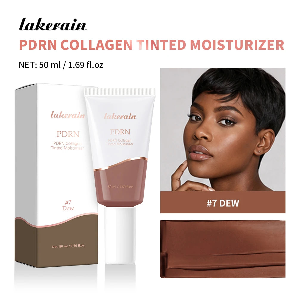 PDRN Collagen Tinted Moisturizer Radiant Glow Foundation Makeup