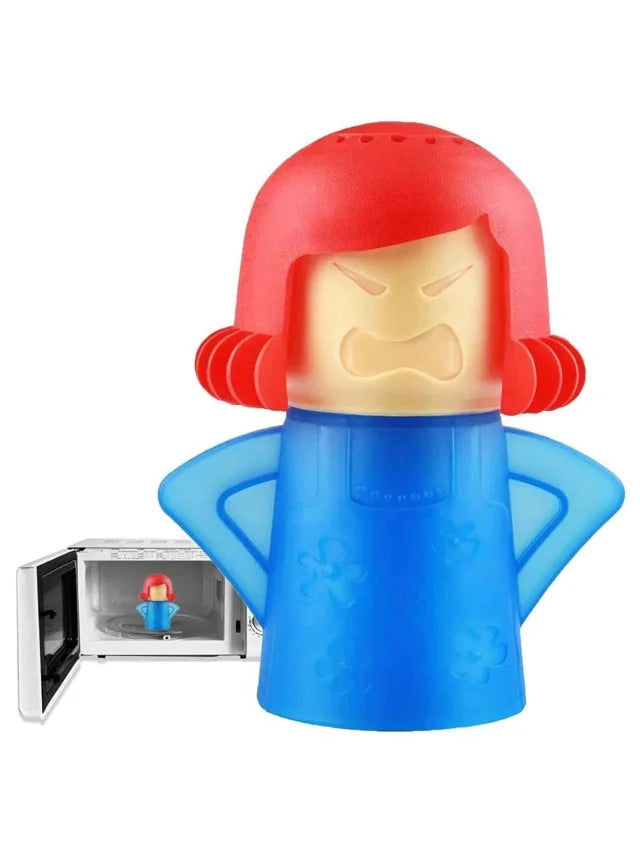 Angry Mama Microwave Cleaner Steam Oven Scrubber Kitchen Cleaning Tool - 14