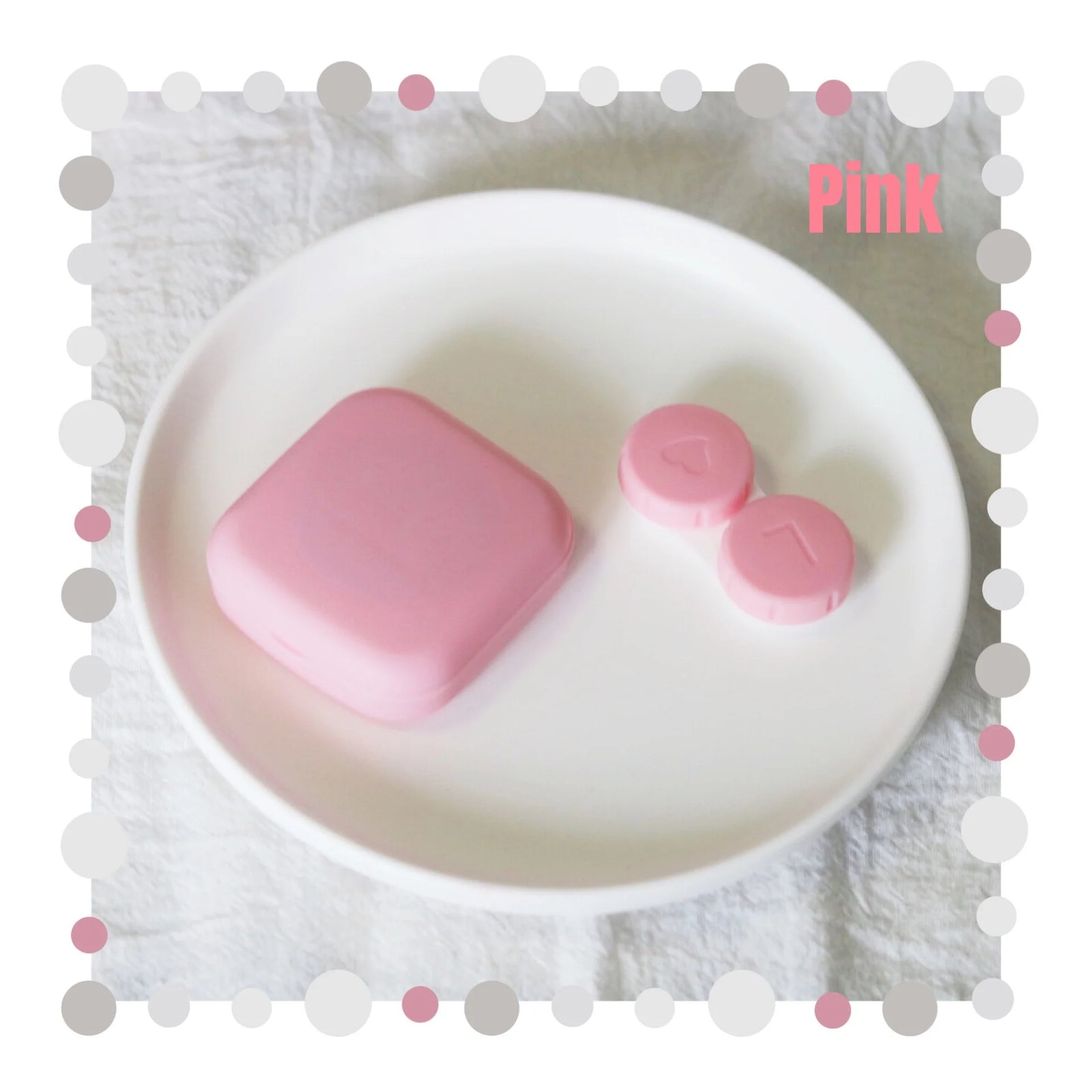 Portable Contact Lens Case Kit with Mirror Travel Storage Box