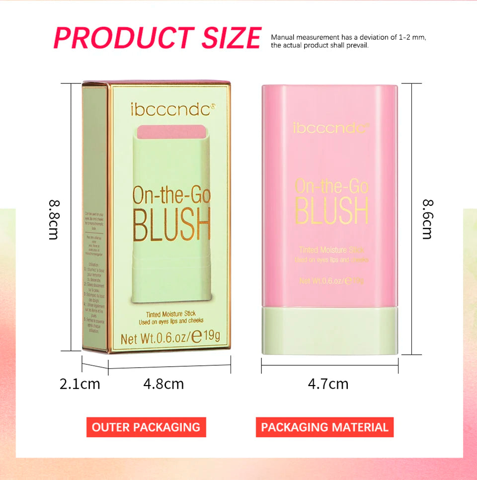 Korean Blush Stick Matte Cream Blusher & Tinted Makeup Stick