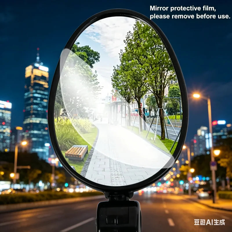 Adjustable Bike Mirror 360 Rotation Cycling Handlebar Rear View Accessory