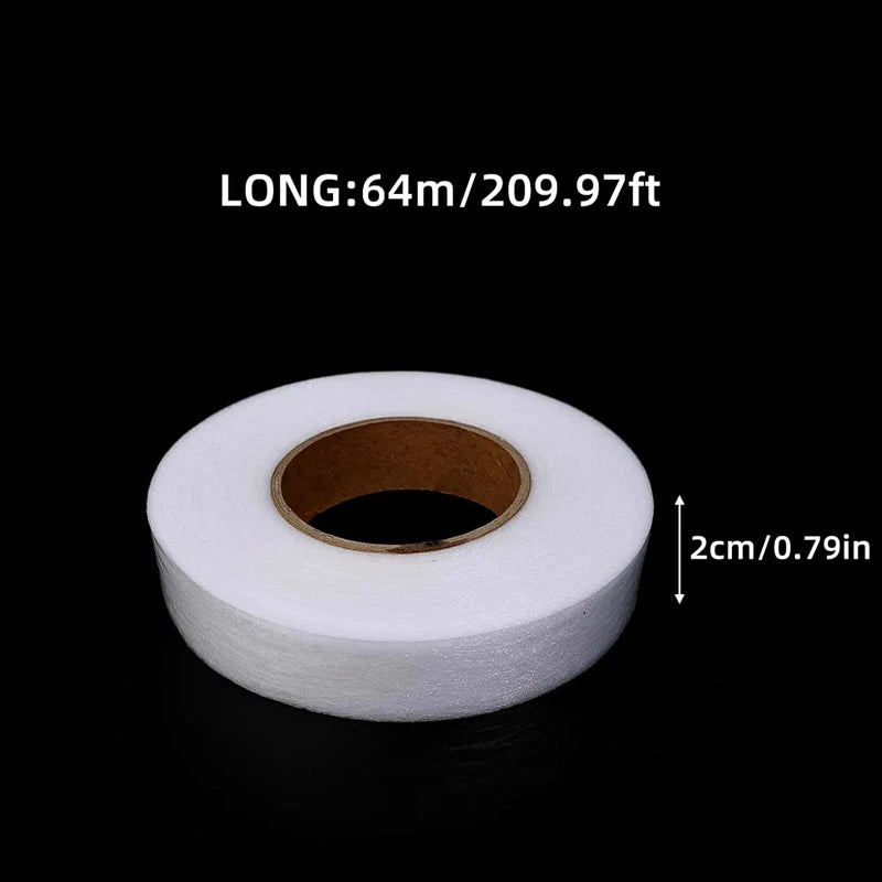 Double Sided Iron On Hem Tape Non Woven Adhesive Fabric Roll for Sewing
