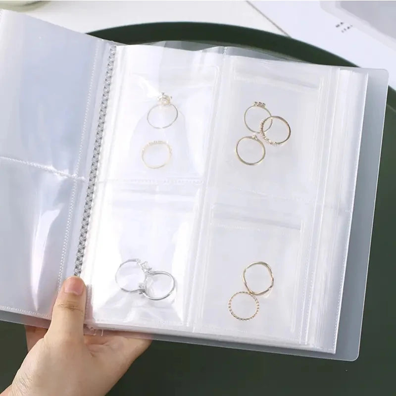Jewelry Storage Book Anti-Oxidation Clear Display Album for Earrings