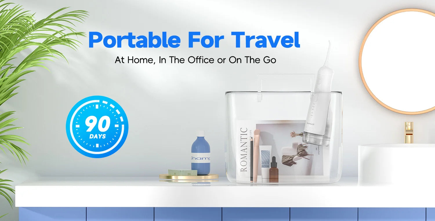 Water Flosser Cordless Oral Irrigator Teeth Cleaner - 16