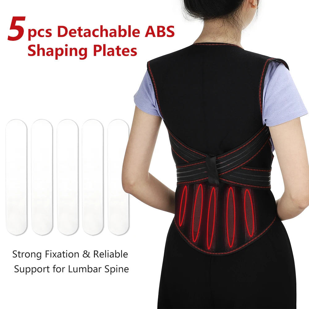 Tourmaline Magnetic Self Heating Back Waist Vest Brace - 3