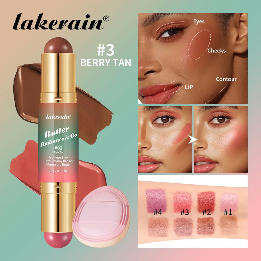 Double Headed Bronzer Blush Stick Multiuse Contouring Makeup