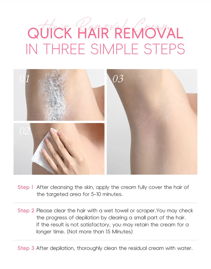 Eelhoe Hair Removal Cream Painless Body Epilator and Growth Inhibitor