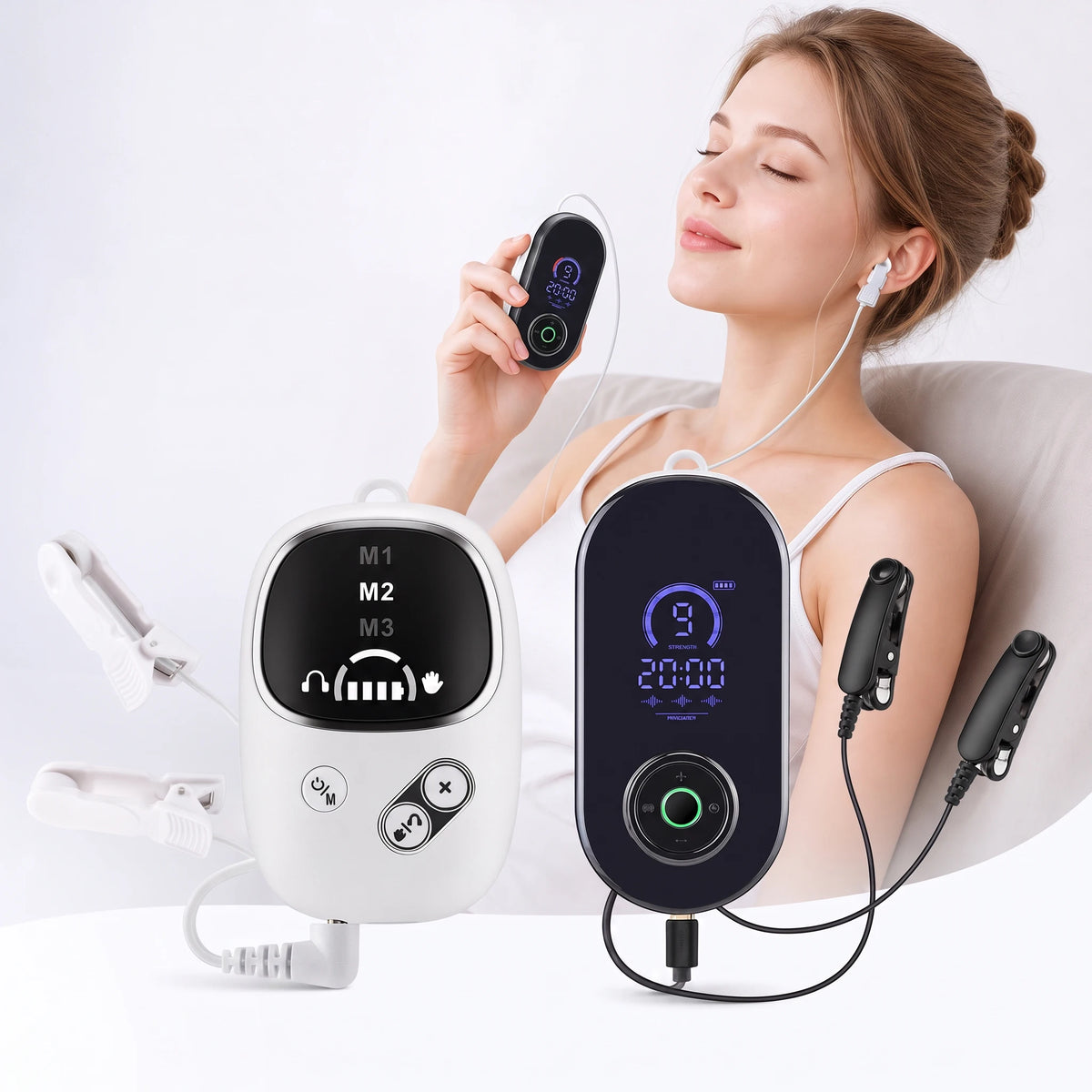 Handheld CES Sleep Aid Device Insomnia Relief Palm Massager