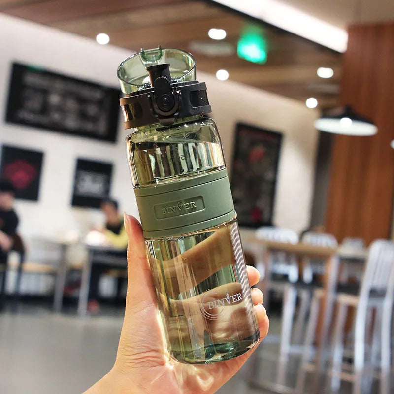 500ml Portable Sports Water Bottle Leak Proof Fitness Gym Drink Cup - 2
