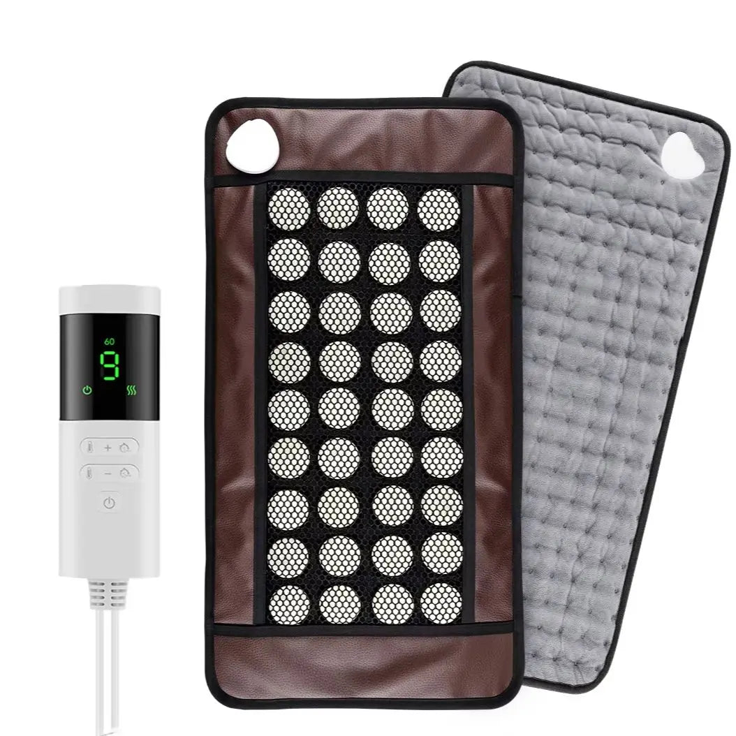 Natural Jade Stone Heating Pad Hot Compress Timing Mat